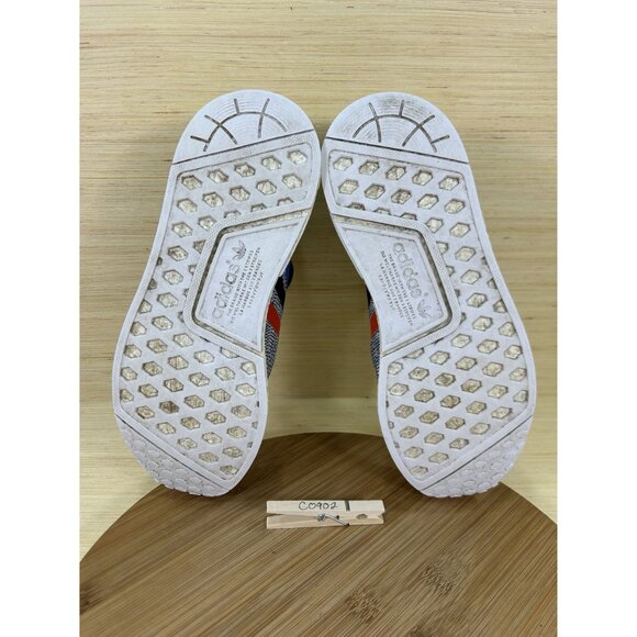 Adidas NMD R1 Primeknit Tri-color White Glitch Camo Athletic Shoes Mens Size 9.5 - Picture 8 of 8